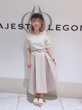 マジェスティックレゴン天王寺ミオ店スタッフさん(レディース・156cm)の春コーディネート
