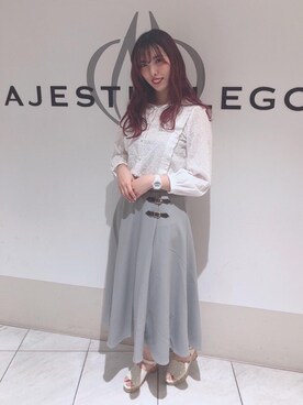 マジェスティックレゴン天王寺ミオ店スタッフさん（レディース・156cm）の春コーディネート