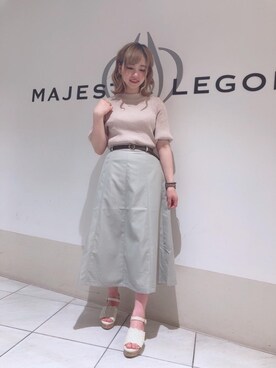 マジェスティックレゴン天王寺ミオ店スタッフさん（レディース・156cm）の春コーディネート