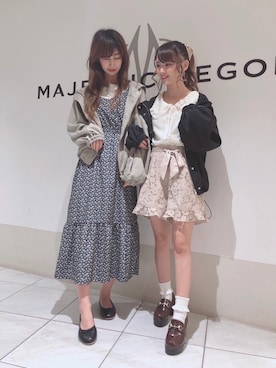 マジェスティックレゴン天王寺ミオ店スタッフさん（レディース・156cm）の夏コーディネート