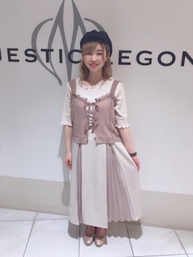 マジェスティックレゴン天王寺ミオ店スタッフさん(レディース・156cm)の夏コーディネート