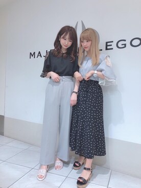 マジェスティックレゴン天王寺ミオ店スタッフさん（レディース・156cm）の夏コーディネート