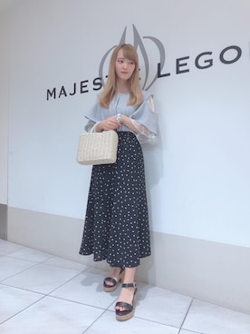 マジェスティックレゴン天王寺ミオ店スタッフさん（レディース・156cm）の夏コーディネート