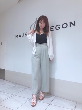 マジェスティックレゴン天王寺ミオ店スタッフさん（レディース・156cm）の夏コーディネート