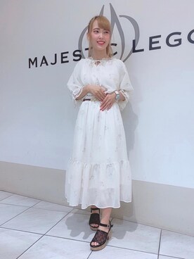 マジェスティックレゴン天王寺ミオ店スタッフさん（レディース・156cm）の夏コーディネート