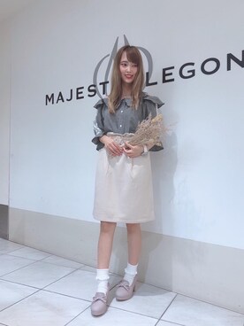 マジェスティックレゴン天王寺ミオ店スタッフさん(レディース・156cm)の夏コーディネート