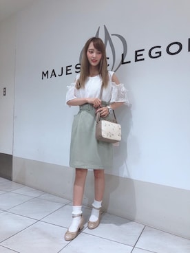 マジェスティックレゴン天王寺ミオ店スタッフさん（レディース・156cm）の夏コーディネート
