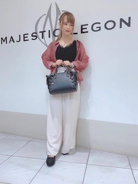 「スカラップ」｜「アイテム（パンプス）」を使った、マジェスティックレゴン天王寺ミオ店スタッフさん（レディース・156cm）の夏コーディネート