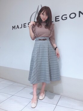 マジェスティックレゴン天王寺ミオ店スタッフさん（レディース・156cm）の秋コーディネート