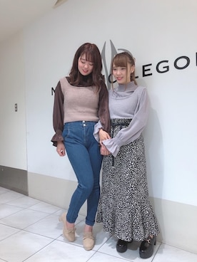 マジェスティックレゴン天王寺ミオ店スタッフさん（レディース・156cm）の秋コーディネート