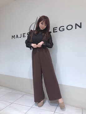 マジェスティックレゴン天王寺ミオ店スタッフさん（レディース・156cm）の秋コーディネート