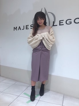 マジェスティックレゴン天王寺ミオ店スタッフさん（レディース・156cm）の秋コーディネート