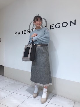 マジェスティックレゴン天王寺ミオ店スタッフさん(レディース・156cm)の秋コーディネート