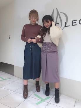 マジェスティックレゴン天王寺ミオ店スタッフさん（レディース・156cm）の秋コーディネート