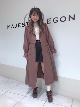 マジェスティックレゴン天王寺ミオ店スタッフさん（レディース・156cm）の秋コーディネート