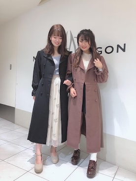 マジェスティックレゴン天王寺ミオ店スタッフさん（レディース・156cm）の秋コーディネート