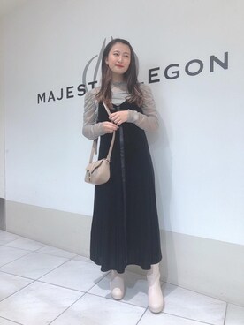 マジェスティックレゴン天王寺ミオ店スタッフさん（レディース・156cm）の秋コーディネート