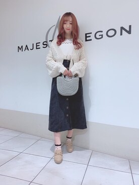 マジェスティックレゴン天王寺ミオ店スタッフさん（レディース・156cm）の秋コーディネート