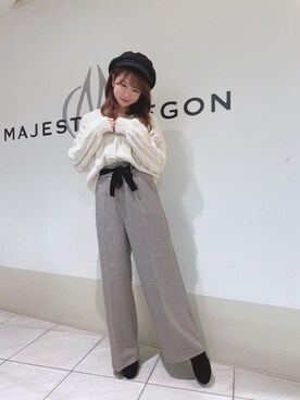 マジェスティックレゴン天王寺ミオ店スタッフさん（レディース・156cm）の秋コーディネート