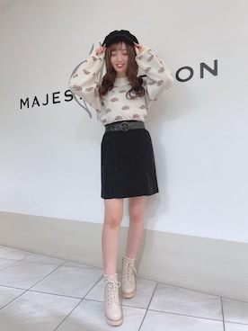 マジェスティックレゴン天王寺ミオ店スタッフさん（レディース・156cm）の秋コーディネート