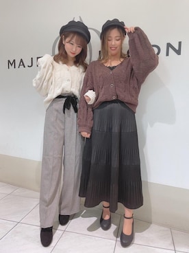 「マシュマロ」｜マジェスティックレゴン天王寺ミオ店スタッフさん（レディース・156cm）の秋コーディネート