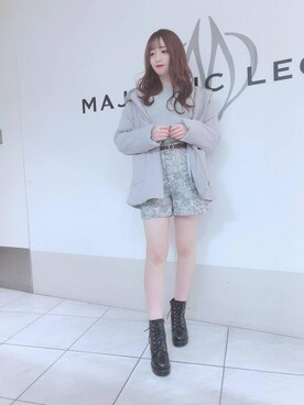 「フードファー」｜マジェスティックレゴン天王寺ミオ店スタッフさん（レディース・156cm）の秋コーディネート