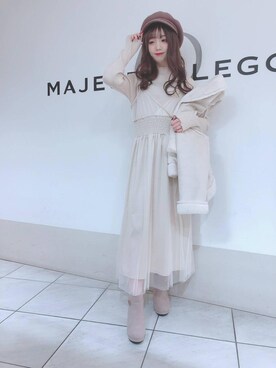 マジェスティックレゴン天王寺ミオ店スタッフさん（レディース・156cm）の秋コーディネート