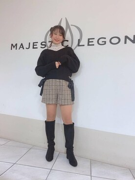 マジェスティックレゴン天王寺ミオ店スタッフさん（レディース・156cm）の秋コーディネート