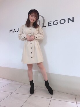 マジェスティックレゴン天王寺ミオ店スタッフさん（レディース・156cm）の秋コーディネート