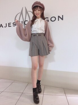 マジェスティックレゴン天王寺ミオ店スタッフさん（レディース・156cm）の秋コーディネート