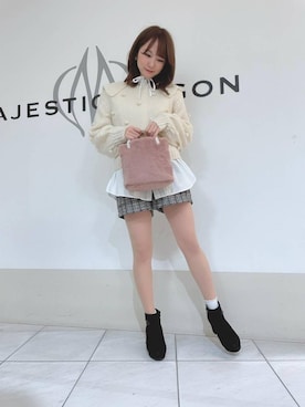 マジェスティックレゴン天王寺ミオ店スタッフさん（レディース・155cm）の冬コーディネート