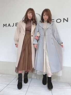 マジェスティックレゴン天王寺ミオ店スタッフさん(レディース・156cm)の冬コーディネート