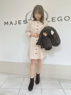 マジェスティックレゴン天王寺ミオ店スタッフさん（レディース・155cm）の冬コーディネート