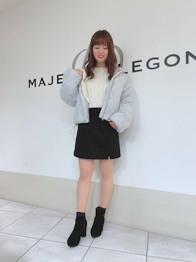 「お値下げ」｜マジェスティックレゴン天王寺ミオ店スタッフさん（レディース・156cm）の冬コーディネート