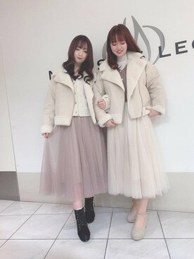 マジェスティックレゴン天王寺ミオ店スタッフさん（レディース・156cm）の冬コーディネート