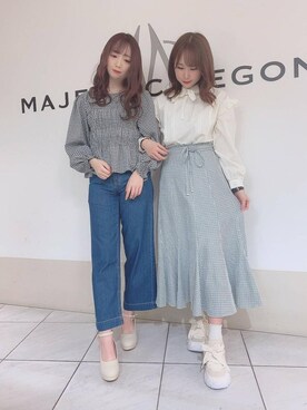 マジェスティックレゴン天王寺ミオ店スタッフさん（レディース・156cm）の冬コーディネート