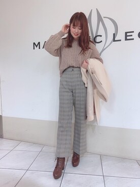 マジェスティックレゴン天王寺ミオ店スタッフさん（レディース・156cm）の冬コーディネート