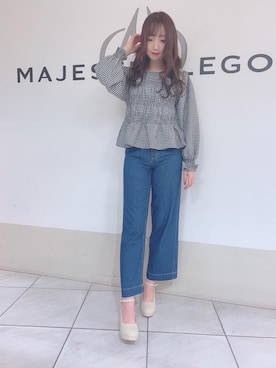 マジェスティックレゴン天王寺ミオ店スタッフさん（レディース・156cm）の冬コーディネート