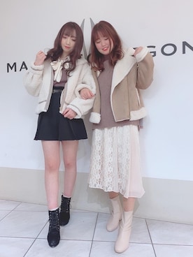 「お値下げ」｜マジェスティックレゴン天王寺ミオ店スタッフさん（レディース・156cm）の冬コーディネート