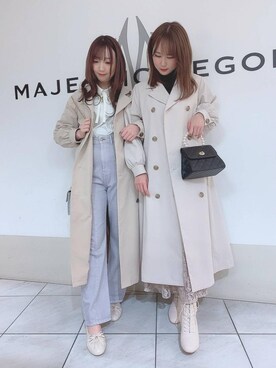 マジェスティックレゴン天王寺ミオ店スタッフさん（レディース・156cm）の冬コーディネート