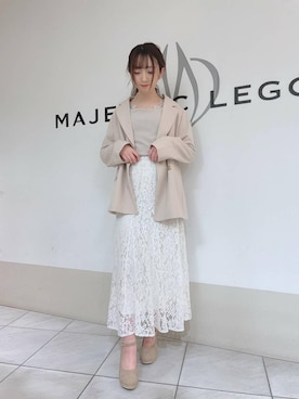「シュシュ」｜「アイテム（ジャケット/アウター）」を使った、マジェスティックレゴン天王寺ミオ店スタッフさん（レディース・156cm）の冬コーディネート