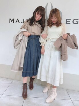 マジェスティックレゴン天王寺ミオ店スタッフさん（レディース・156cm）の冬コーディネート