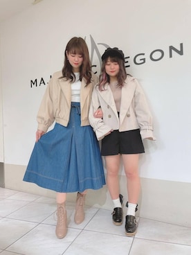 マジェスティックレゴン天王寺ミオ店スタッフさん（レディース・156cm）の冬コーディネート