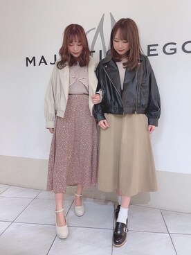 マジェスティックレゴン天王寺ミオ店スタッフさん（レディース・156cm）の冬コーディネート