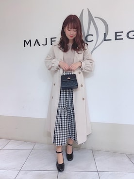 マジェスティックレゴン天王寺ミオ店スタッフさん（レディース・156cm）の冬コーディネート