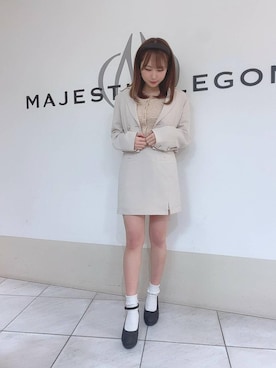 「韓国風コーデ」｜「アイテム（パンプス）」を使った、マジェスティックレゴン天王寺ミオ店スタッフさん（レディース・155cm）の春コーディネート