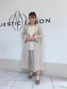 マジェスティックレゴン天王寺ミオ店スタッフさん（レディース・154cm）の春コーディネート
