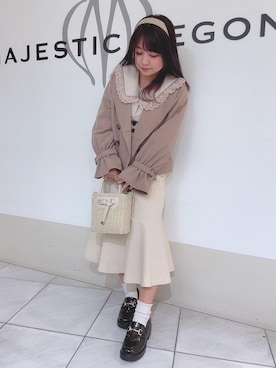 マジェスティックレゴン天王寺ミオ店スタッフさん(レディース・145cm)の春コーディネート