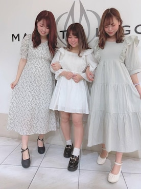 「ミニワンピ」｜マジェスティックレゴン天王寺ミオ店スタッフさん（レディース・156cm）の春コーディネート