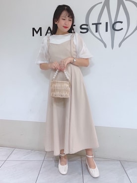 マジェスティックレゴン天王寺ミオ店スタッフさん（レディース・151cm）の春コーディネート